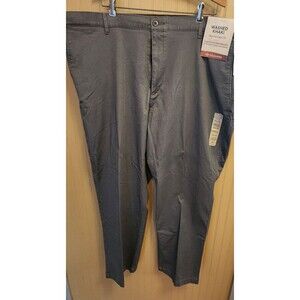 Dockers Washed Khaki Big & Tall Classic Fit Men's Pants Grey SFPAMCW Size 48x30